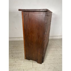 ANTICA CREDENZA 2 ANTE LEGNO NOCE INCARTATA EPOCA '800 MOBILE TV RIPIANO STIPO