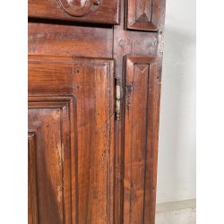 ANTICA CREDENZA BAROCCA LEGNO NOCE EPOCA '700 ANTA CASSETTO MOBILE RIPIANO STIPO