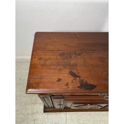 ANTICA CREDENZA BAROCCA LEGNO NOCE EPOCA '700 ANTA CASSETTO MOBILE RIPIANO STIPO