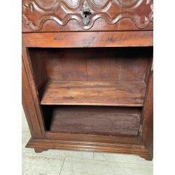 ANTICA CREDENZA BAROCCA LEGNO NOCE EPOCA '700 ANTA CASSETTO MOBILE RIPIANO STIPO