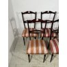 SET 6 SEDIE TAVOLO PRANZO DESIGN VINTAGE ATTR. PAOLO BUFFA CHIAVARINE ANNI 50