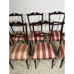 SET 6 SEDIE TAVOLO PRANZO DESIGN VINTAGE ATTR. PAOLO BUFFA CHIAVARINE ANNI 50