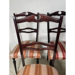 SET 6 SEDIE TAVOLO PRANZO DESIGN VINTAGE ATTR. PAOLO BUFFA CHIAVARINE ANNI 50