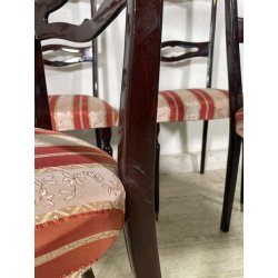 SET 6 SEDIE TAVOLO PRANZO DESIGN VINTAGE ATTR. PAOLO BUFFA CHIAVARINE ANNI 50