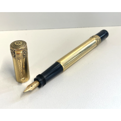 FENDOGRAPH Antica Penna Stilografica RETRATTILE Safety ORO 18kr OLD FOUNTAIN PEN