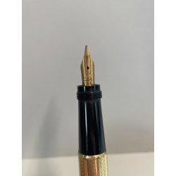 FENDOGRAPH Antica Penna Stilografica RETRATTILE Safety ORO 18kr OLD FOUNTAIN PEN
