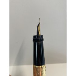 FENDOGRAPH Antica Penna Stilografica RETRATTILE Safety ORO 18kr OLD FOUNTAIN PEN