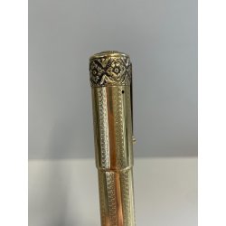 FENDOGRAPH Antica Penna Stilografica RETRATTILE Safety ORO 18kr OLD FOUNTAIN PEN
