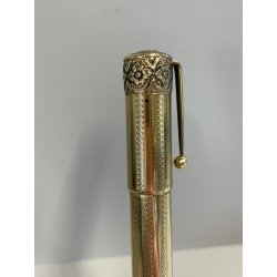 FENDOGRAPH Antica Penna Stilografica RETRATTILE Safety ORO 18kr OLD FOUNTAIN PEN