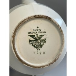 SERVIZIO DA TE CERAMICA ITALIANA SCI LAVENO LATTIERA ZUCCHERIERA TEIERA DECORO