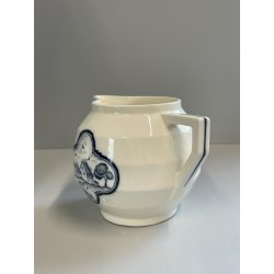 SERVIZIO DA TE CERAMICA ITALIANA SCI LAVENO LATTIERA ZUCCHERIERA TEIERA DECORO