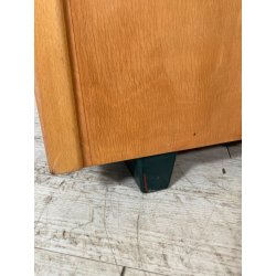 ANTICO SCHEDARIO VINTAGE UFFICIO ANNI 50 CASSETTIERA SERRANDA ARCHIVIO STIPO