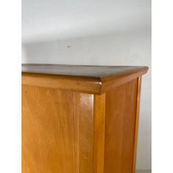 ANTICO SCHEDARIO VINTAGE UFFICIO ANNI 50 CASSETTIERA SERRANDA ARCHIVIO STIPO