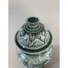 ANTICO VASO ALBISSOLA CERAMICA ALBARELLO DECORO DIPINTO VERDE VASE FARMACIA