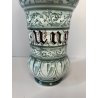 ANTICO VASO ALBISSOLA CERAMICA ALBARELLO DECORO DIPINTO VERDE VASE FARMACIA