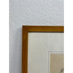 QUADRO DISEGNO SCHIZZO Alessandro Giozza SCORCIO BAITA MONTAGNE DOMODOSSOLA '900