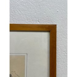 QUADRO DISEGNO SCHIZZO Alessandro Giozza SCORCIO BAITA MONTAGNE DOMODOSSOLA '900