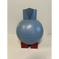 TERMOS ALESSI VINTAGE EUCLID MICHAEL GRAVES ANNI 90 BROCCA AZZURRO BORDEAUX 1L