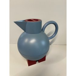 TERMOS ALESSI VINTAGE EUCLID MICHAEL GRAVES ANNI 90 BROCCA AZZURRO BORDEAUX 1L