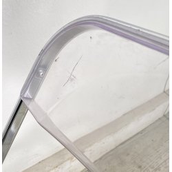 COPPIA SEDIA PIEGHEVOLE Plia Giancarlo Piretti Anonima Castelli CROMO ANNI 70