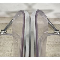 COPPIA SEDIA PIEGHEVOLE Plia Giancarlo Piretti Anonima Castelli CROMO ANNI 70