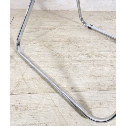 COPPIA SEDIA PIEGHEVOLE Plia Giancarlo Piretti Anonima Castelli CROMO ANNI 70