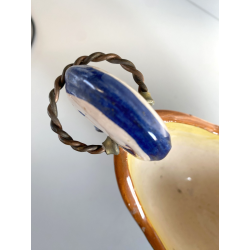 ANTICO VASO CENTROTAVOLA CERAMICA CALTAGIRONE DECORO VEGETALE RINASCIMENTALE