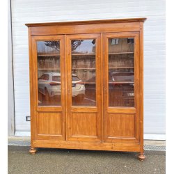 ANTICA LIBRERIA VETRINA LEGNO ABETE 3 ANTE CREDENZA PRIMI 1900 ARMADIO