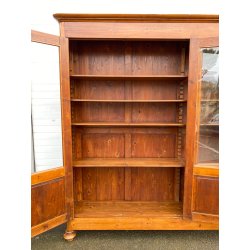 ANTICA LIBRERIA VETRINA LEGNO ABETE 3 ANTE CREDENZA PRIMI 1900 ARMADIO