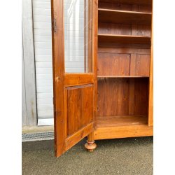 ANTICA LIBRERIA VETRINA LEGNO ABETE 3 ANTE CREDENZA PRIMI 1900 ARMADIO