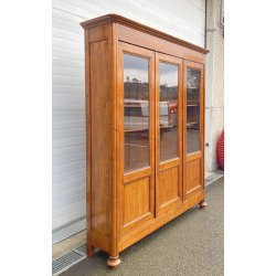 ANTICA LIBRERIA VETRINA LEGNO ABETE 3 ANTE CREDENZA PRIMI 1900 ARMADIO