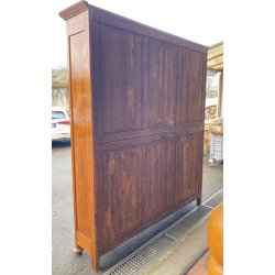 ANTICA LIBRERIA VETRINA LEGNO ABETE 3 ANTE CREDENZA PRIMI 1900 ARMADIO