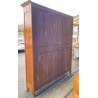 ANTICA LIBRERIA VETRINA LEGNO ABETE 3 ANTE CREDENZA PRIMI 1900 ARMADIO