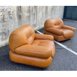 COPPIA POLTRONA DESIGN Mobil Girgi MOD. Sapporo SOFA ARMCHAIR ANNI 70