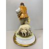 GRUPPO SCULTOREO PORCELLANA Capodimonte B. Merli SCENA PASTORALE FIORAIA PASTORE
