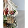 FIGURA VECCHIO ORTOLANO PORCELLANA Capodimonte SMALTO POLICROMO DANNI 26 m/h '50
