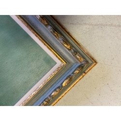 GRANDE QUADRO DIPINTO OLIO Mario Tosi COMPOSIZIONE ASTRATTA ARCHITETTURE VENEZIA