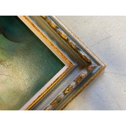 GRANDE QUADRO DIPINTO OLIO Mario Tosi COMPOSIZIONE ASTRATTA ARCHITETTURE VENEZIA