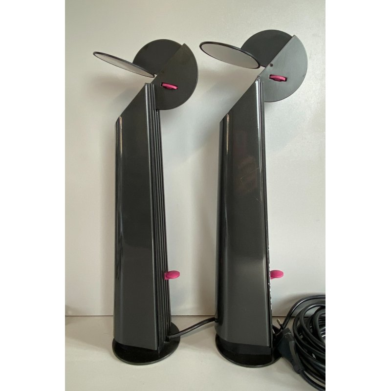COPPIA LAMPADA TAVOLO "Gibigiana" DESIGN A. Castiglioni PER FLOS VINTAGE '80