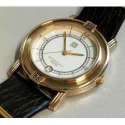 GIVENCHY Life OROLOGIO POLSO DORATO quartz UOMO Vintage Wrist Watch MONTRE data