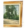 ANTICO QUADRO ACHILLE CATTANEO 1921 OLIO TELA LIMBIATE MILANO STRADA BOSCO