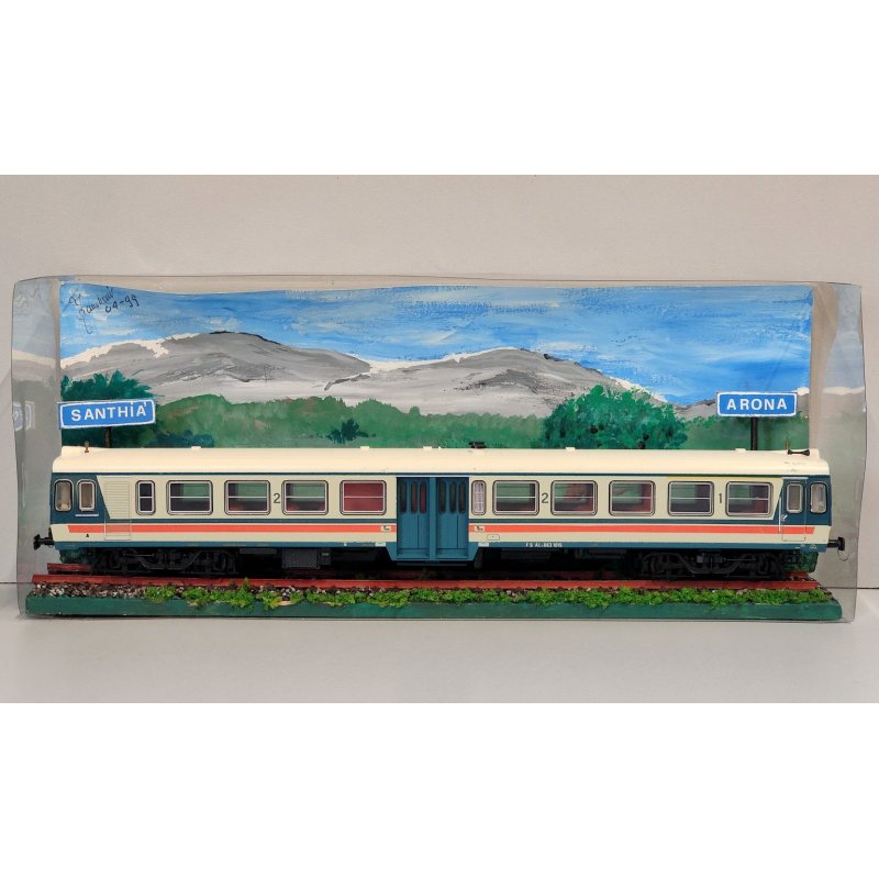 VAGONE TRENO Lima MODELLINO di LOCOMOTIVA FS ALn 663 1015 scala H0 Santhià Arona