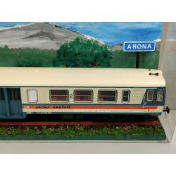 VAGONE TRENO Lima MODELLINO di LOCOMOTIVA FS ALn 663 1015 scala H0 Santhià Arona