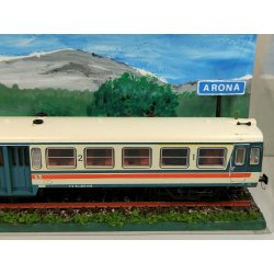 VAGONE TRENO Lima MODELLINO di LOCOMOTIVA FS ALn 663 1015 scala H0 Santhià Arona