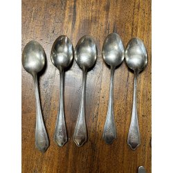 BROGGI Krupp antico servizio POSATE 38pz MANICO TRILOBATO pubblicitarie alberghi