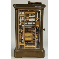 ANTICO OROLOGIO 8 giorni OFFICIER Matthew Norman Fasi Lunari Sveglia Calendario