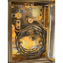 ANTICO OROLOGIO 8 giorni OFFICIER Matthew Norman Fasi Lunari Sveglia Calendario