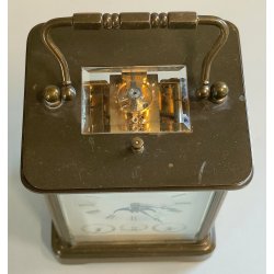 ANTICO OROLOGIO 8 giorni OFFICIER Matthew Norman Fasi Lunari Sveglia Calendario