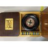 SCATOLA da GIOCO VINTAGE in LEGNO CASINò PORTA CARTE FICHES ROULETTE PANNO GIOCO