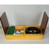 SCATOLA da GIOCO VINTAGE in LEGNO CASINò PORTA CARTE FICHES ROULETTE PANNO GIOCO